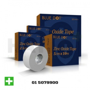 Blue Dot Zinc Oxide Tape 1.25cm x 10m