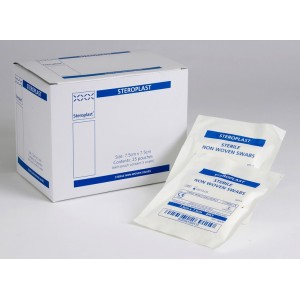 Steroplast Sterile Gauze Swabs 4 Ply 5cm x 5cm 5 Pack