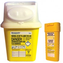 Biohazard First Aid & Sharps Disposal Bin 4 litre