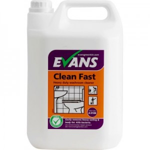 Clean Fast Heavy Duty Washroom Cleaner 2 x 5 Litre