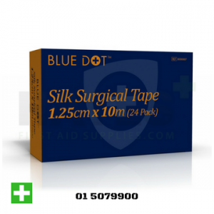 Blue Dot Silk Surgical Tape 1.25cm x 10m Single