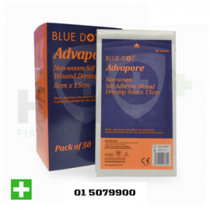 Advapore Adhesive Wound Dressing 8cm x 15cm Box of 50