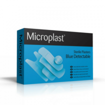 Microplast Blue Detectable Plasters 7.5cm x 2.5cm (Box 100)