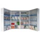 Metal First Aid Cabinet Double Door Fully Shelved