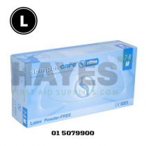 SemperCare Edition Latex Gloves Powder Free LARGE (100) Box